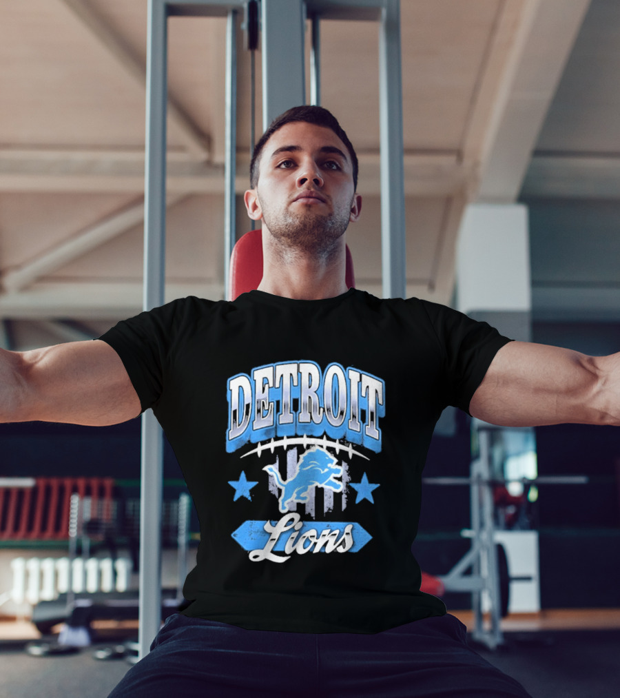 Detroit Lions Americana 2026 Stars Stripes Football Fan Gear T-Shirt