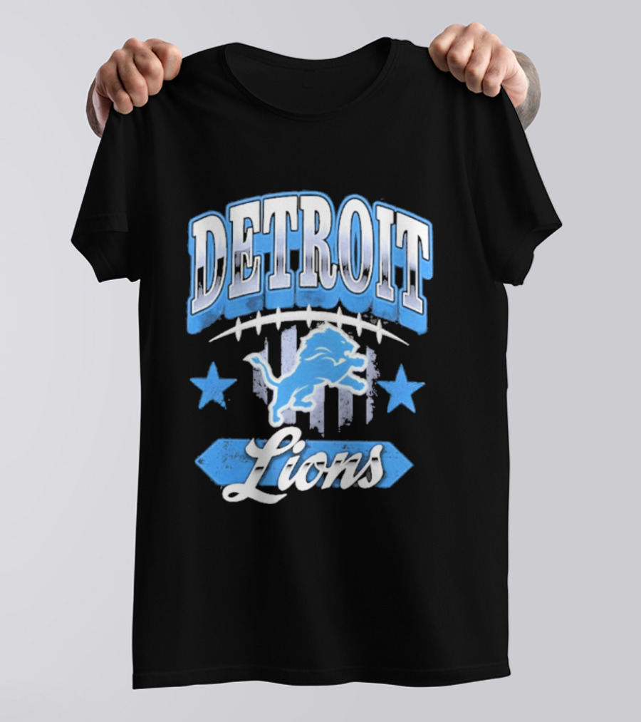 Detroit Lions Americana 2026 Stars Stripes Football Fan Gear T-Shirt