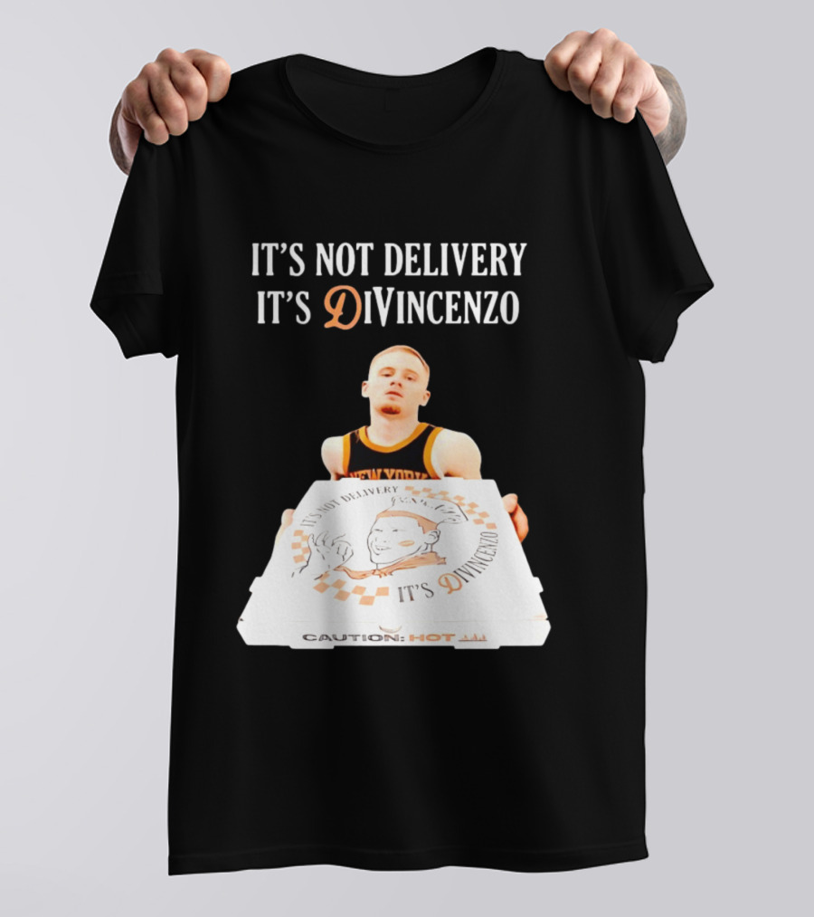 It's Not Delivery It's DiVincenzo Basketball Pizza Box T-Shirt