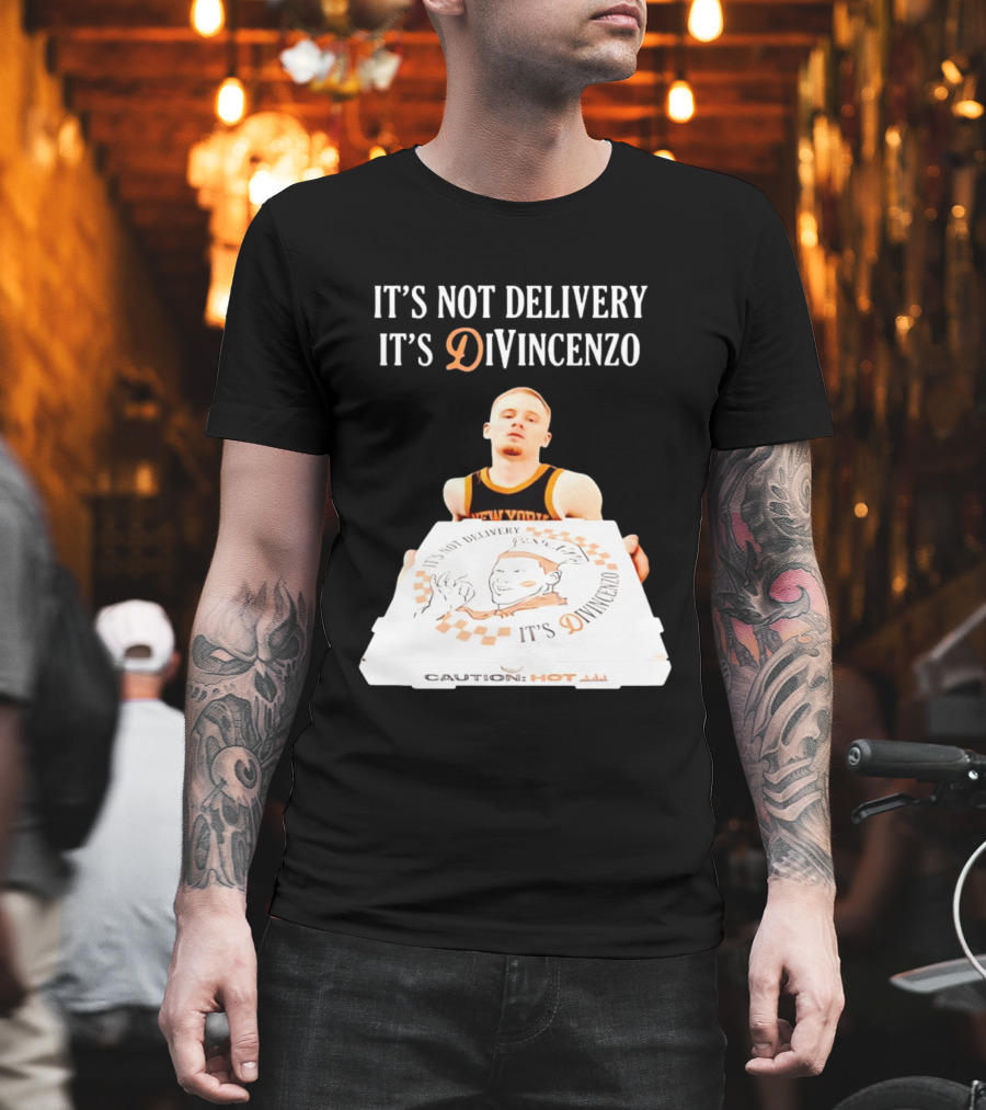 It's Not Delivery It's DiVincenzo Basketball Pizza Box T-Shirt