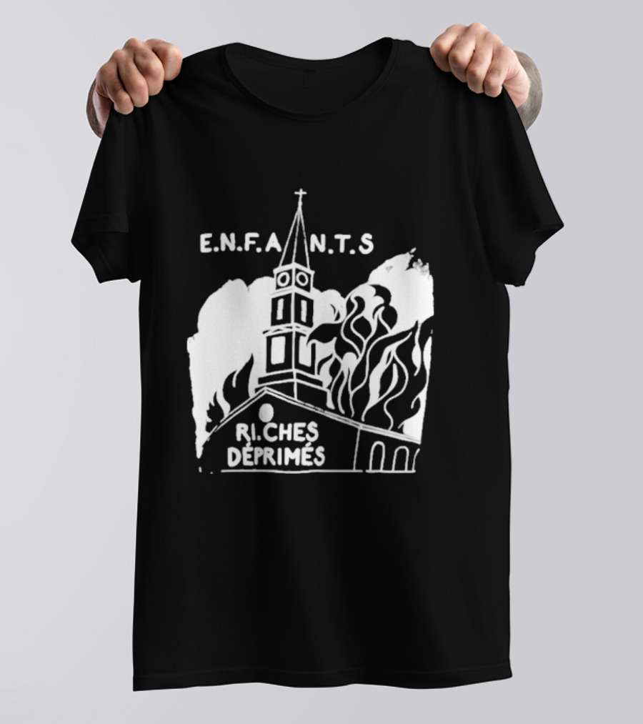 ENFANTS Riches Déprimés Burning Church Enhypen Wear T-Shirt