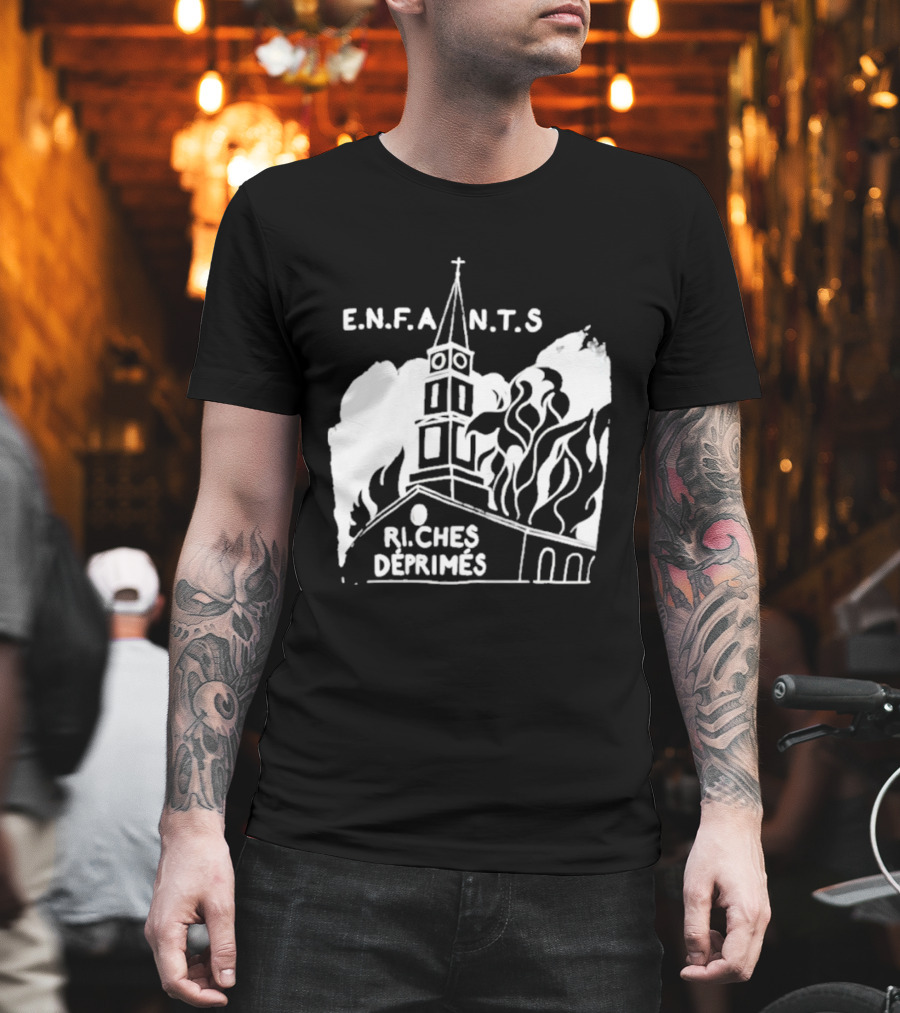 ENFANTS Riches Déprimés Burning Church Enhypen Wear T-Shirt