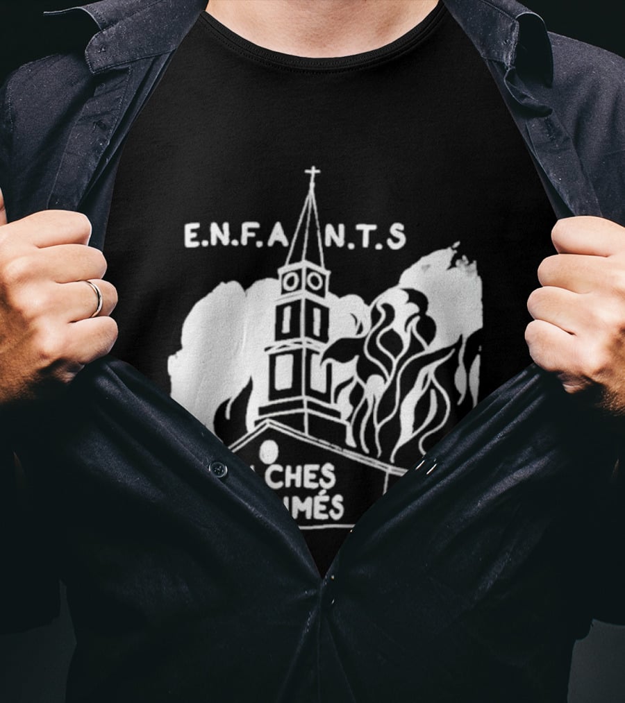ENFANTS Riches Déprimés Burning Church Enhypen Wear T-Shirt