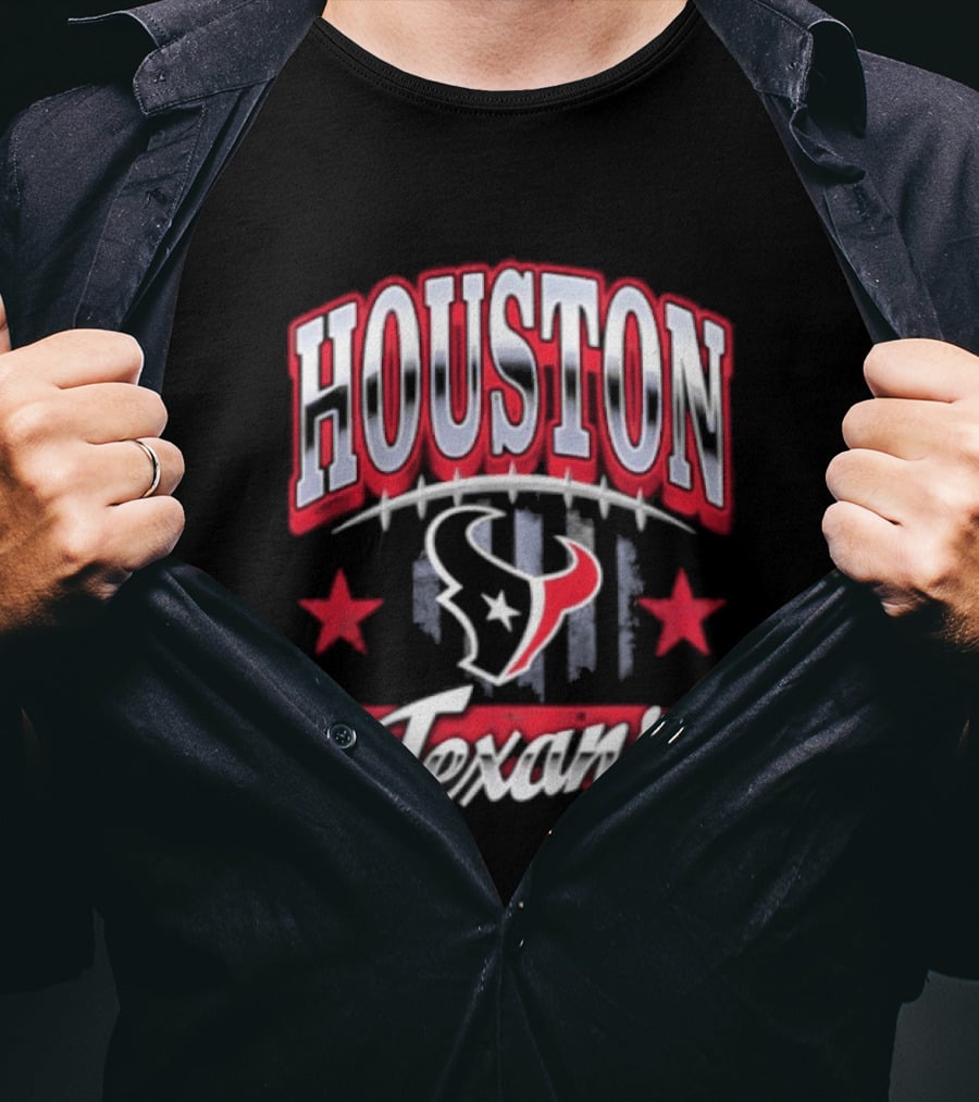 Houston Texans 2026 Americana Stars And Stripes T-Shirt