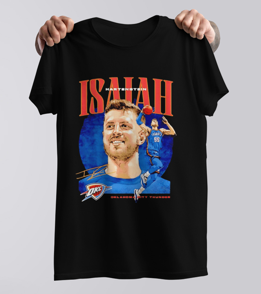 Isaiah Hartenstein 55 Oklahoma City Thunder NBA OKC Signature T-Shirt