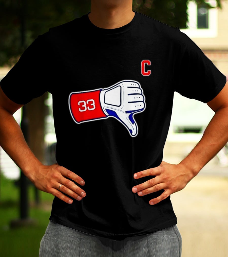 Jason Varitek Iconic 33 Thumbs Down Gesture Red Sox Symbol C T-Shirt