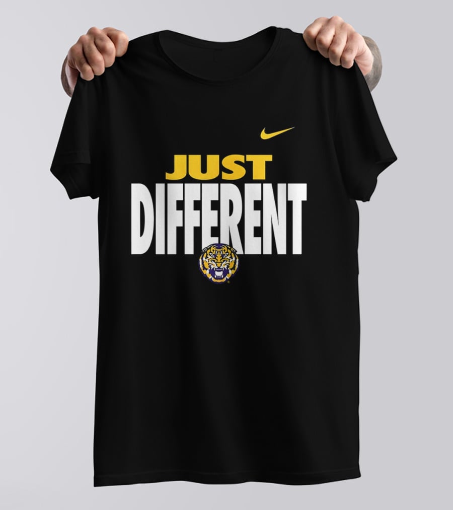 Just Different LSU Tigers Nike Iconic Team Spirit T-Shirt