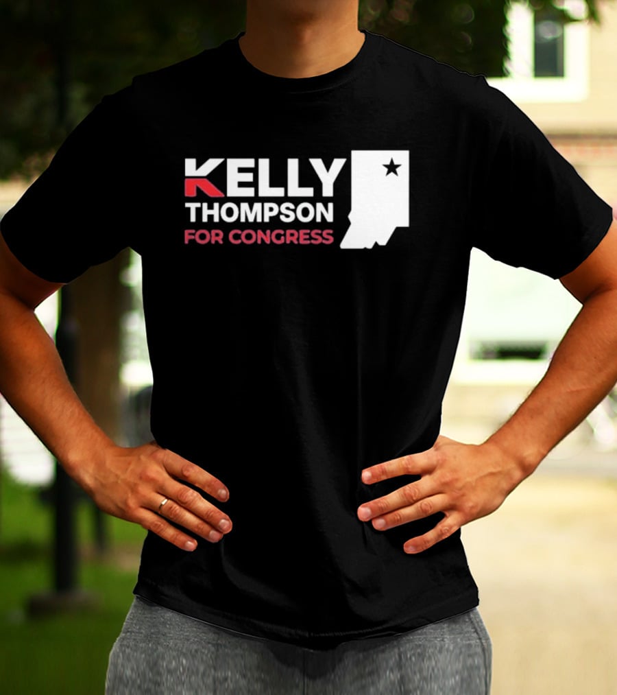 Kelly Thompson For Congress Indiana Star Icon Representation T-Shirt