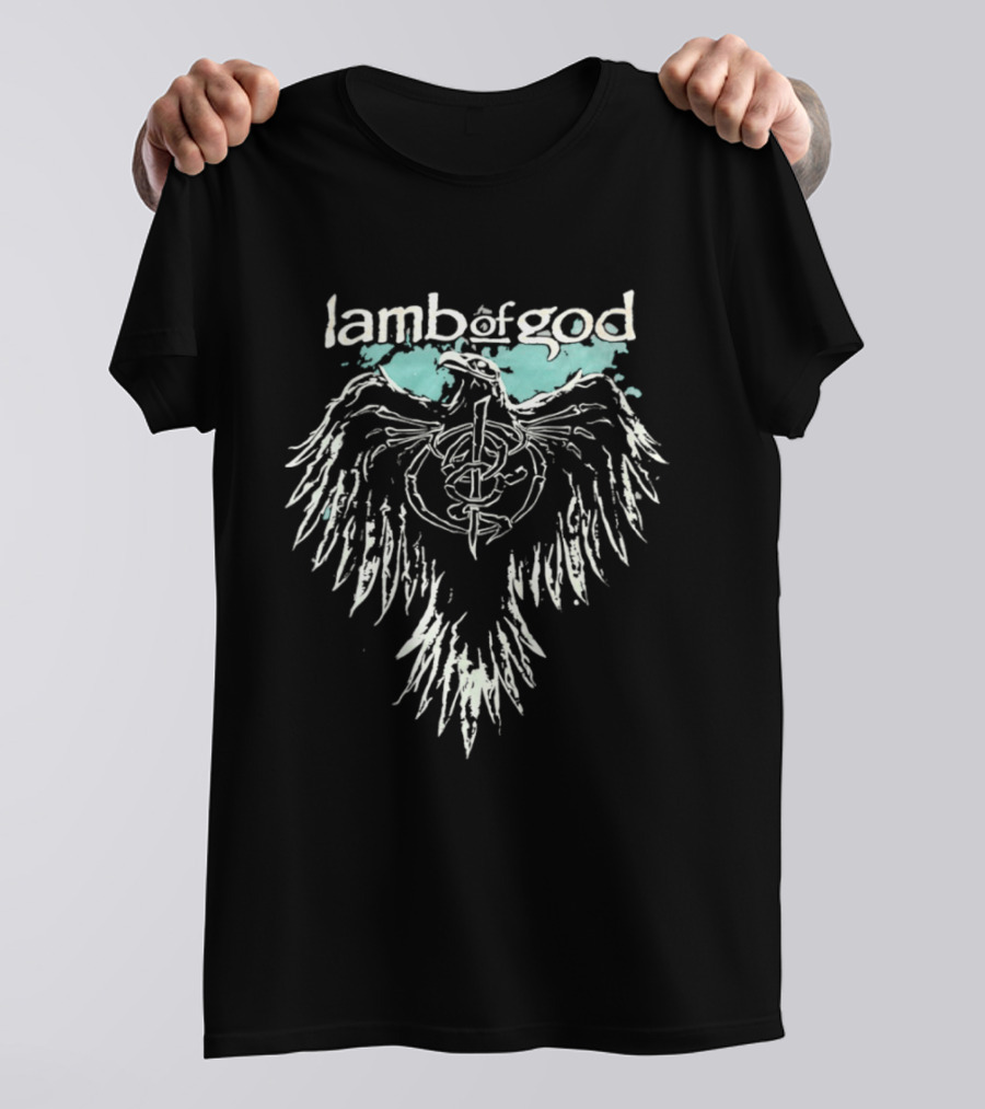 Lamb Of God Phoenix Wings Symbol With Watercolor Accent T-Shirt