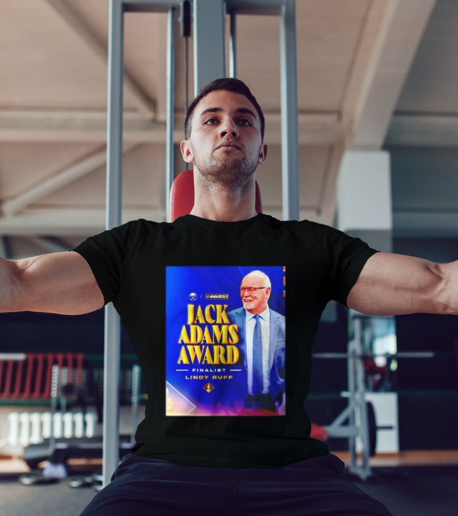 Lindy Ruff Jack Adams Award Finalist NHL Coach Recognition T-Shirt