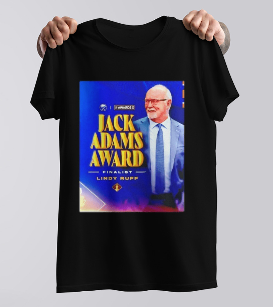 Lindy Ruff Jack Adams Award Finalist NHL Coach Recognition T-Shirt