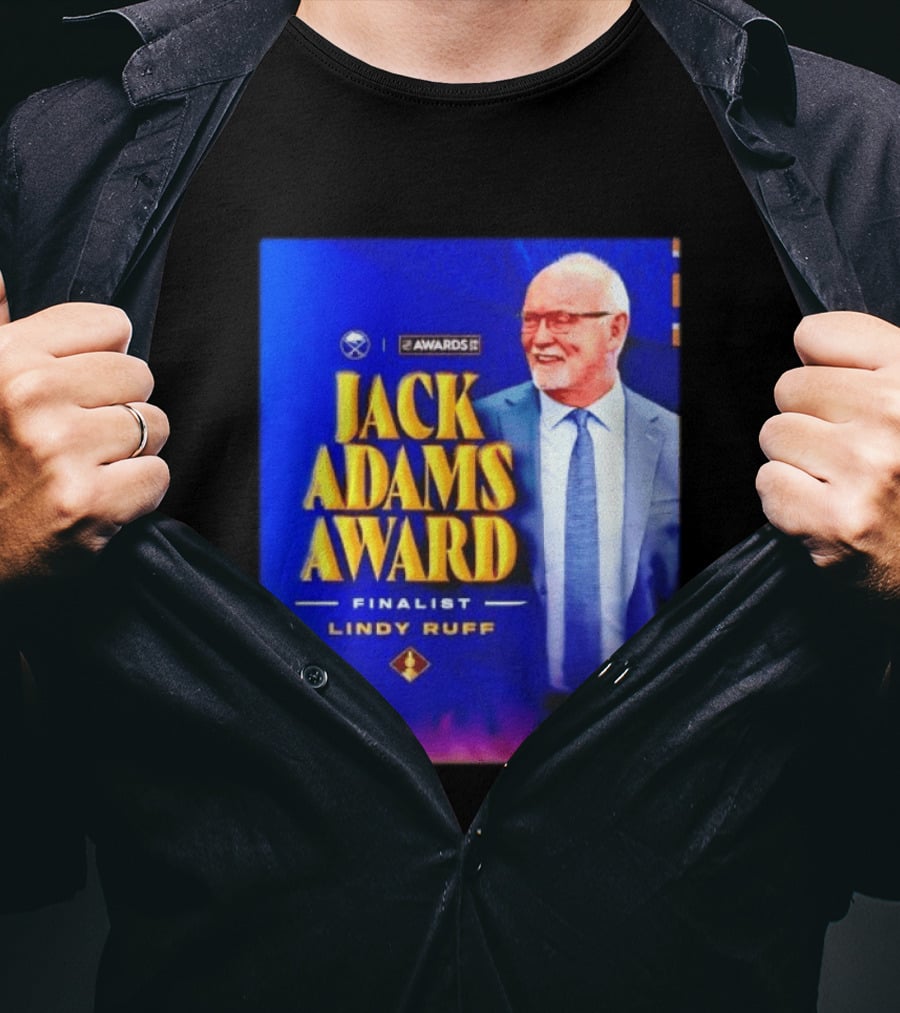 Lindy Ruff Jack Adams Award Finalist NHL Coach Recognition T-Shirt