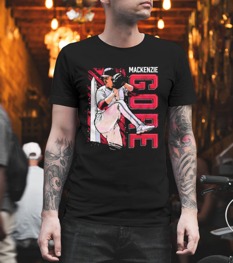 Mackenzie Gore Washington Pitching Action Baseball T-Shirt