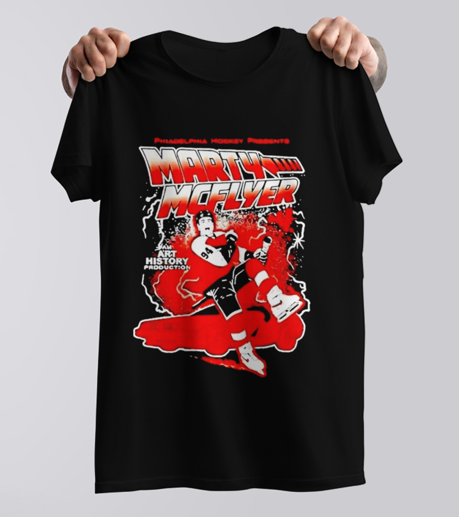 Philadelphia Hockey Presents Marty McFly 2026 With Philadelphia Flyers Hockey 97 T-Shirt