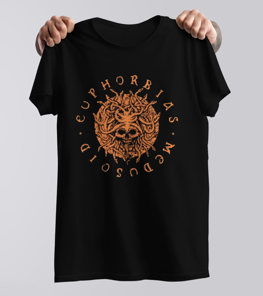 Medusoid Euphorbias Skull And Tentacles T-Shirt