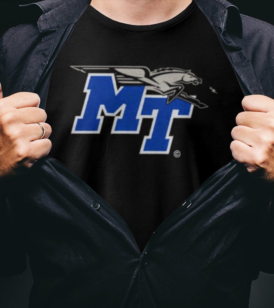 Middle Tennessee State Blue Raiders MT Flying Horse T-Shirt