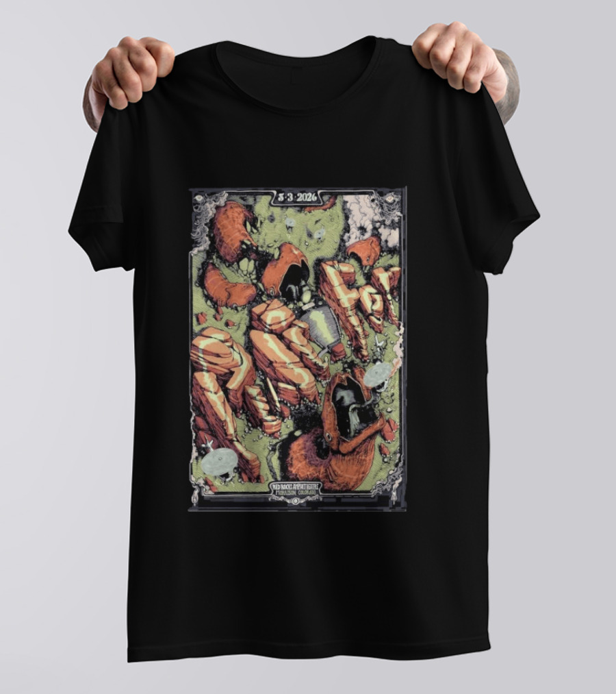 5 3 2026 Puscifer Red Rocks Amphitheatre Morrison Colorado T-Shirt