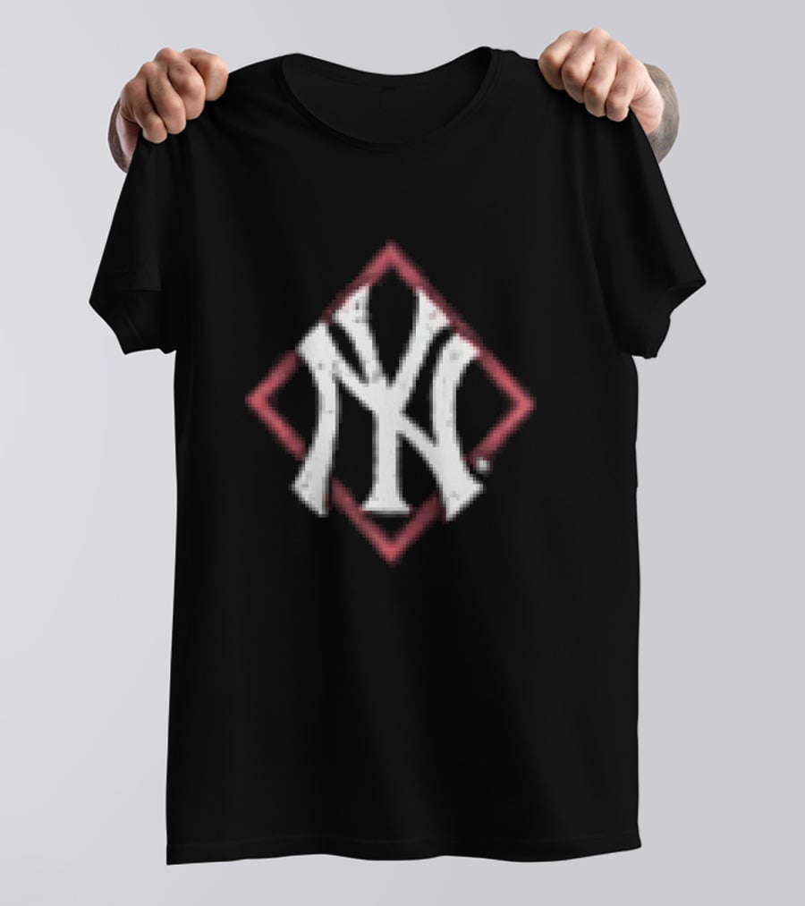 New York Yankees America's Pastime Black Americana NY Monogram T-Shirt