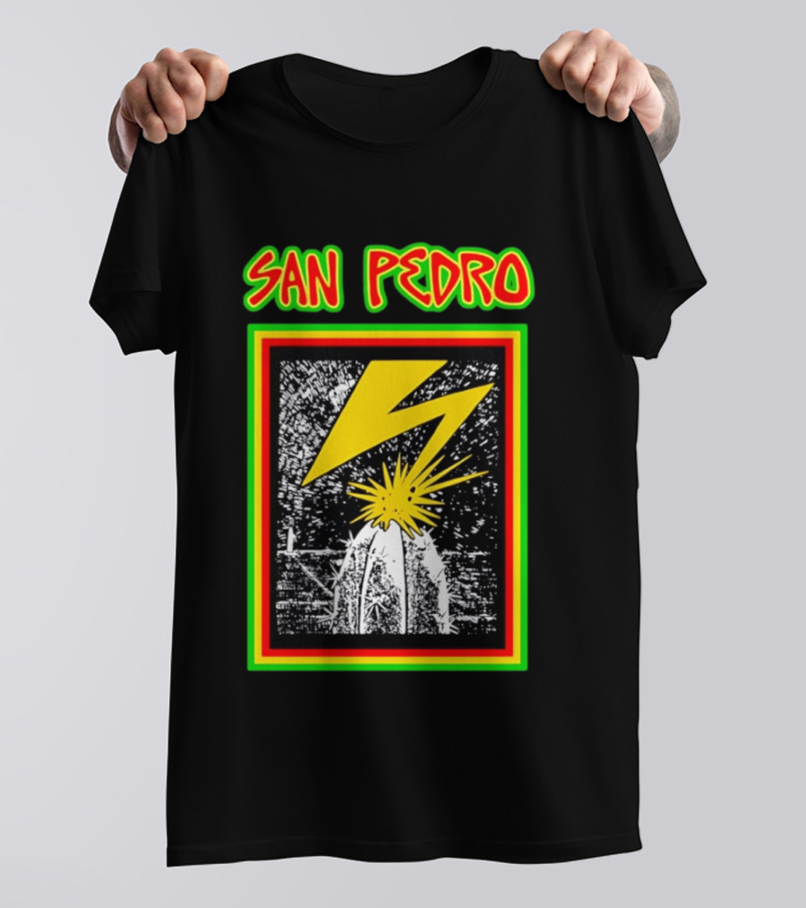 San Pedro Lightning Bolt Cactus Explosion T-Shirt