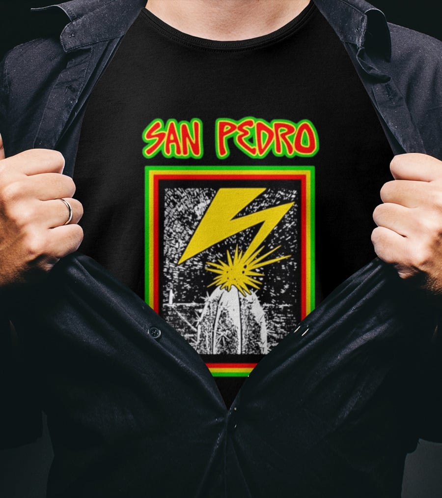 San Pedro Lightning Bolt Cactus Explosion T-Shirt