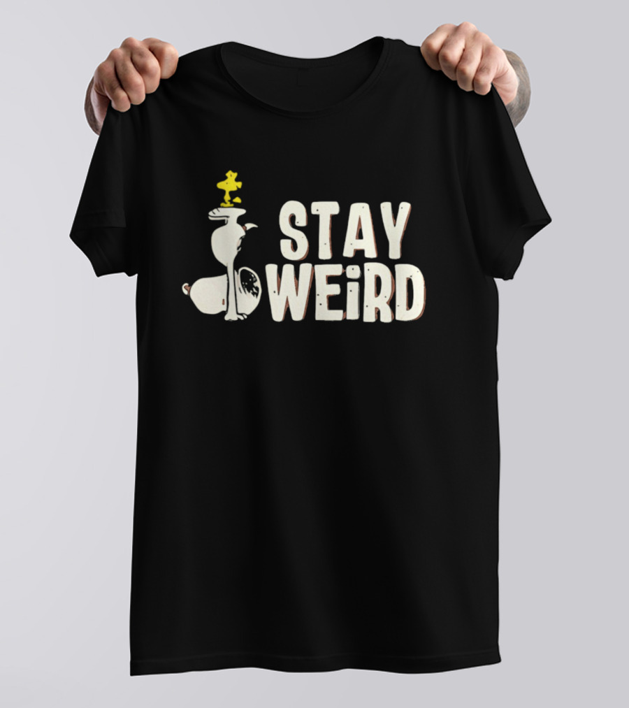 Snoopy Woodstock Stay Weird Peanuts Characters T-Shirt