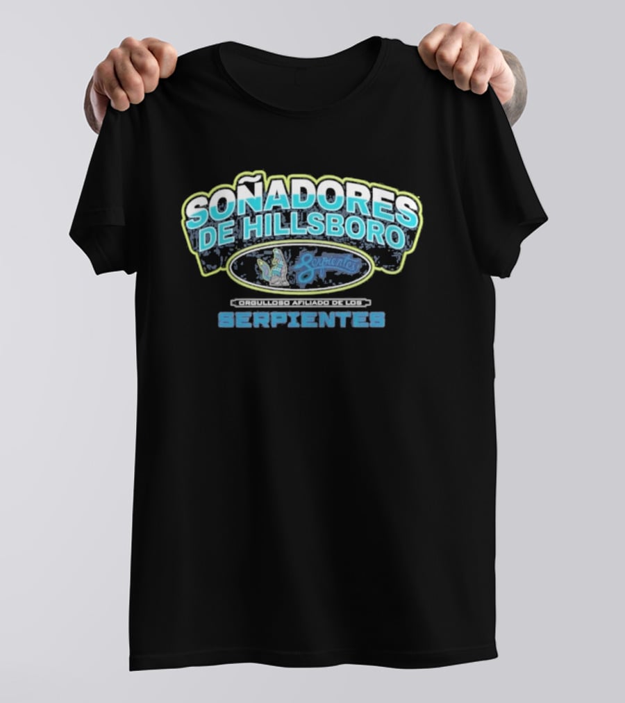 Soñadores De Hillsboro Serpientes Copa De La Diversion Baseball T-Shirt