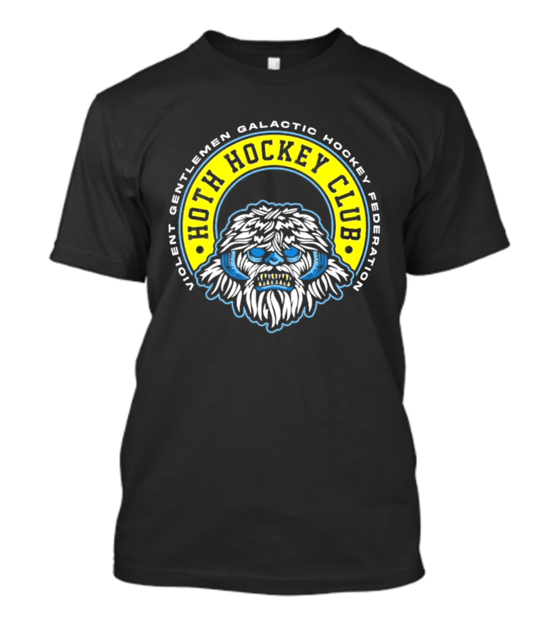 Violent Gentlemen Galactic Hockey Federation Hoth Hockey Club 2026 Wampa T-Shirt