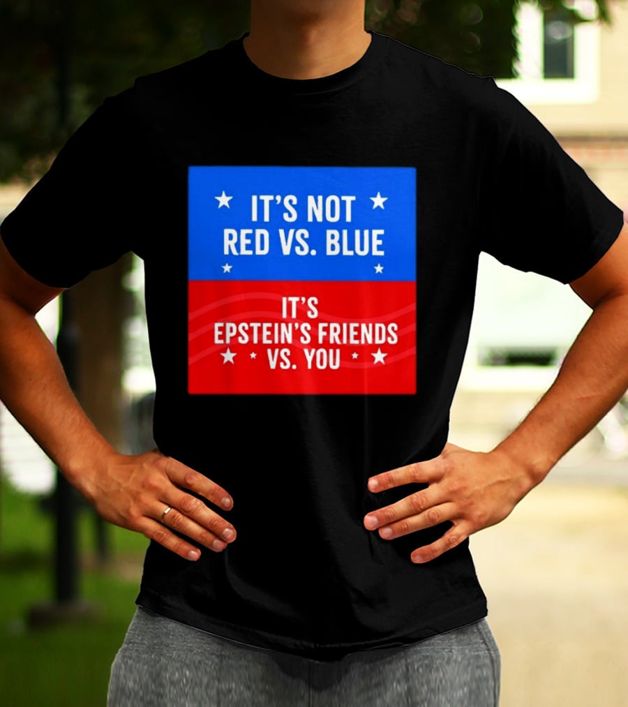 It's Not Red Vs Blue It's Epstein's Friends Vs You T-Shirt