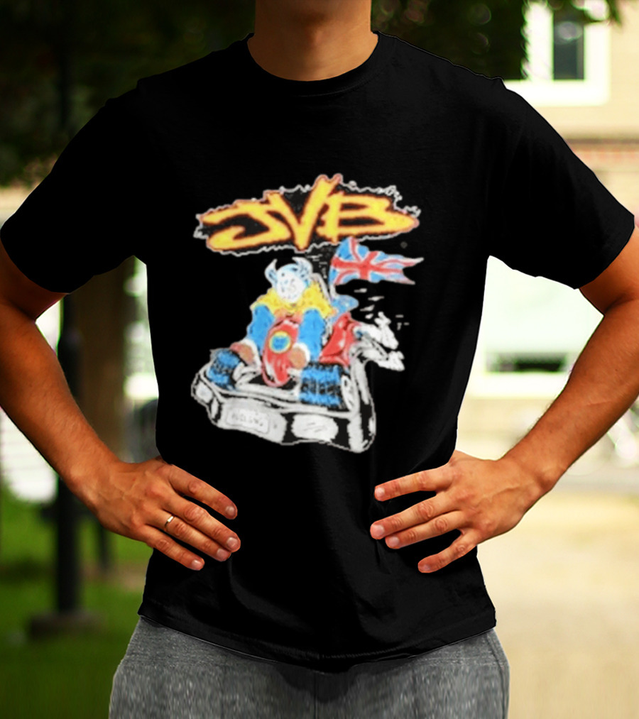 JVB Tour UK 2026 Viking Racer With Union Jack Flag T-Shirt
