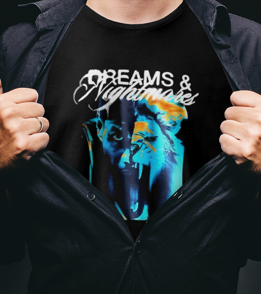 LeBron Dreams & Nightmares Nike Blue Orange Brushstroke T-Shirt