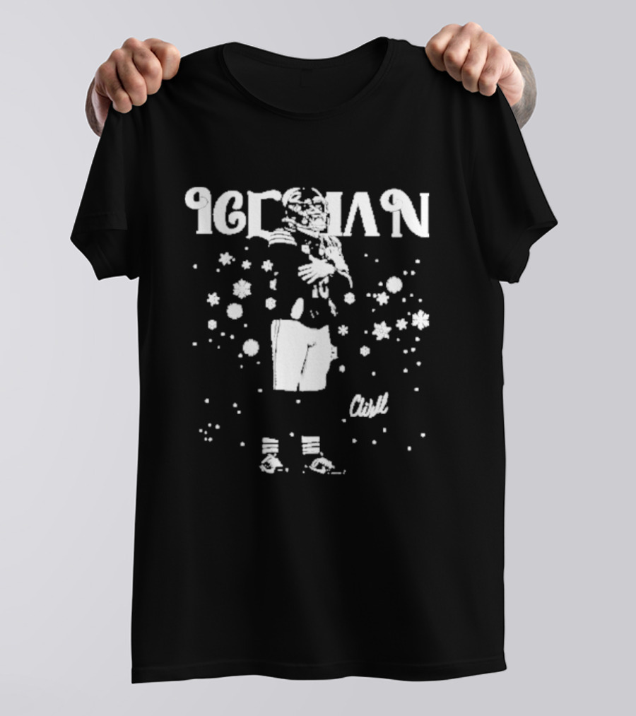 Caleb Williams Iceman Snowflakes And Football T-Shirt