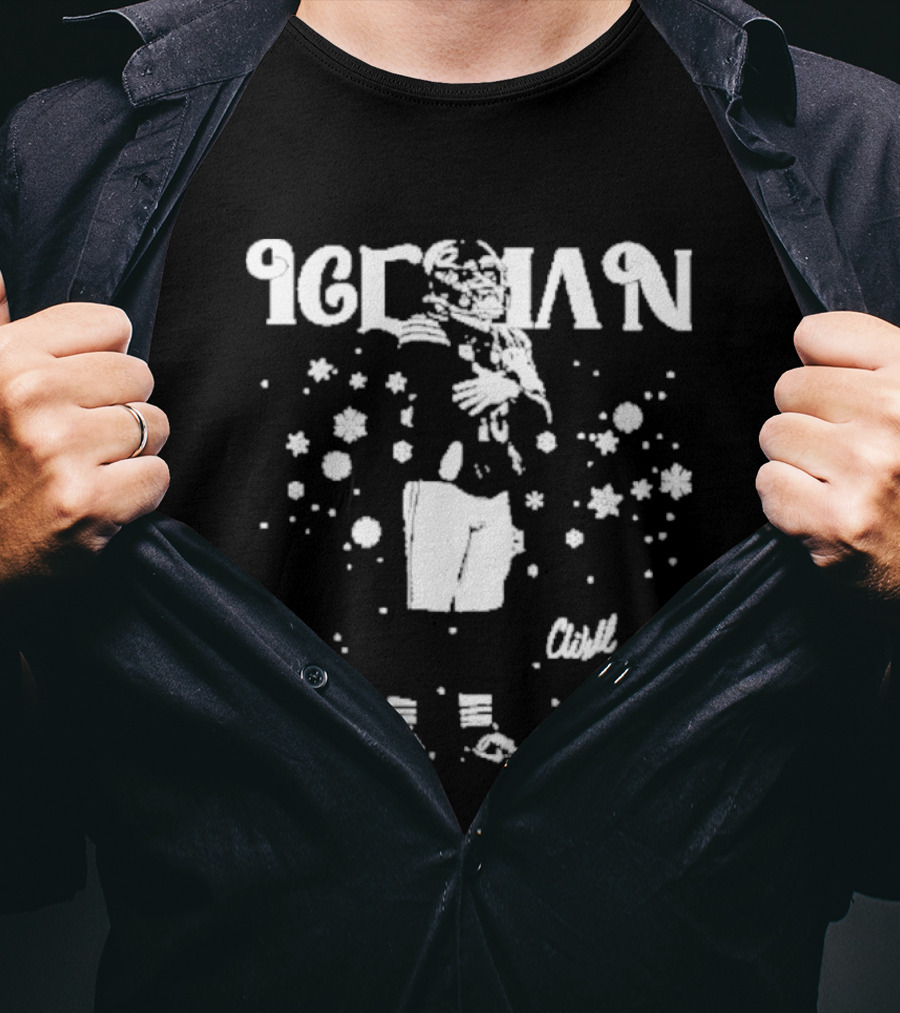 Caleb Williams Iceman Snowflakes And Football T-Shirt