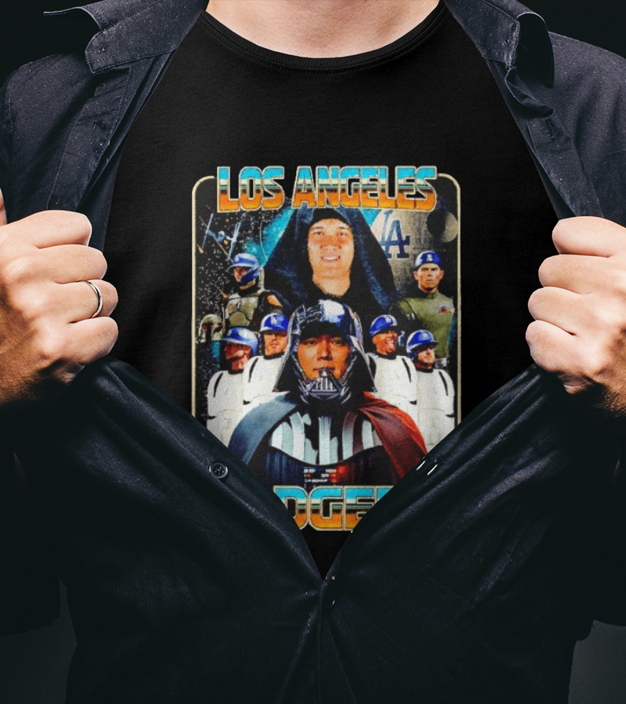 Los Angeles Dodgers Star Wars May The 4th Celebration T-Shirt