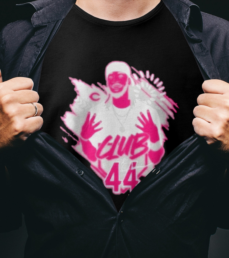 Elly De La Cruz Club 44 Pink Cincinnati Baseball T-Shirt