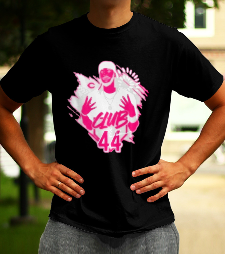 Elly De La Cruz Club 44 Pink Cincinnati Baseball T-Shirt