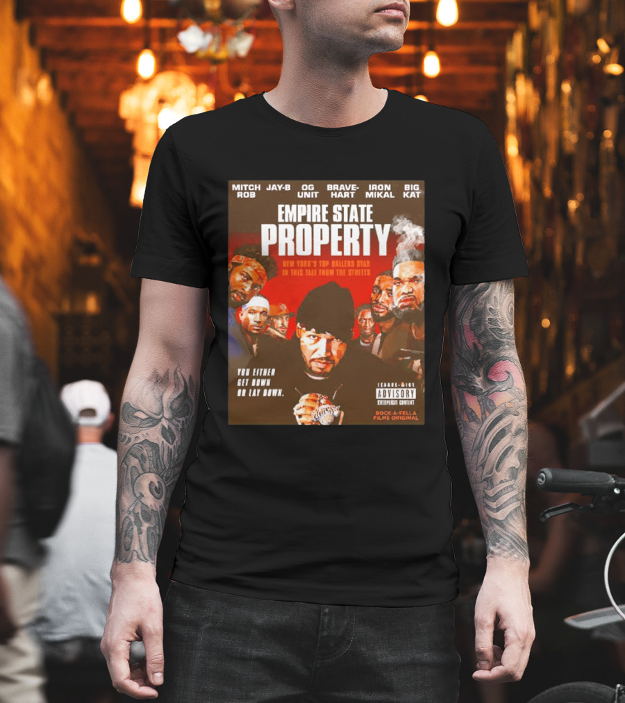 Mitch Rob Jay B OG Unit Brave Hart Iron Mikal Big Kat Empire State Property New York Knicks Baller Tale T-Shirt