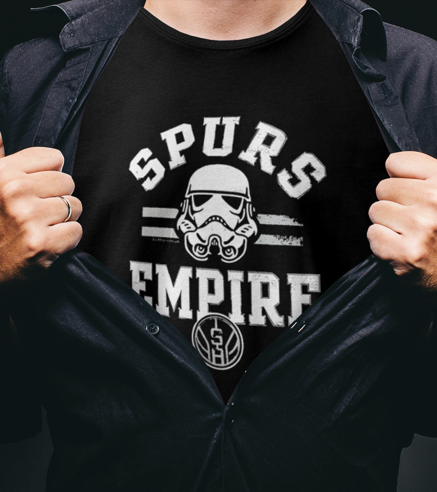 San Antonio Spurs Star Wars Stormtrooper Empire Basketball T-Shirt