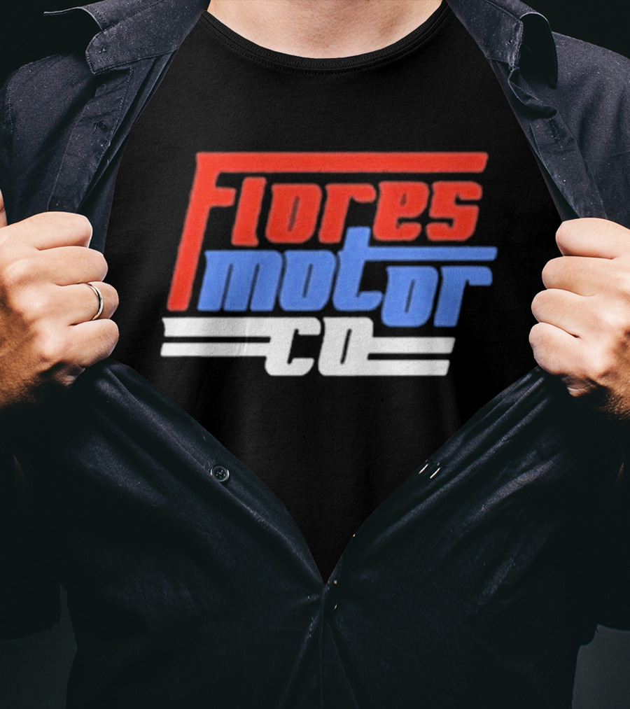 Wyatt Flores Flores Motor CO 2026 Tour Red And Blue T-Shirt
