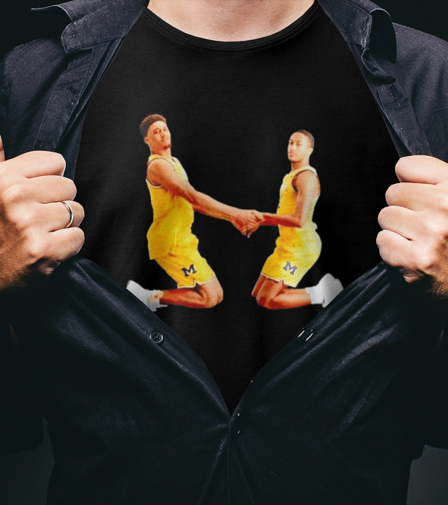 Yaxel Lendeborg Nimari Burnett Michigan Basketball Jump Mount Clumsy T-Shirt