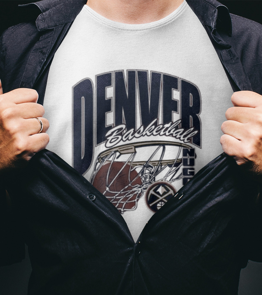 Denver Basketball 2026 Nuggets Script Swish T-Shirt
