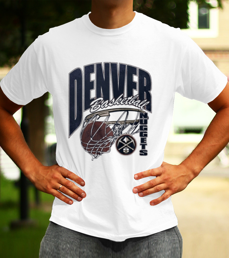 Denver Basketball 2026 Nuggets Script Swish T-Shirt