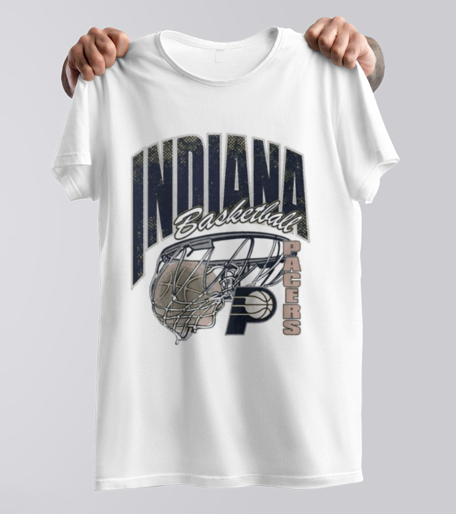 Indiana Pacers 2026 Script Swish Basketball T-Shirt