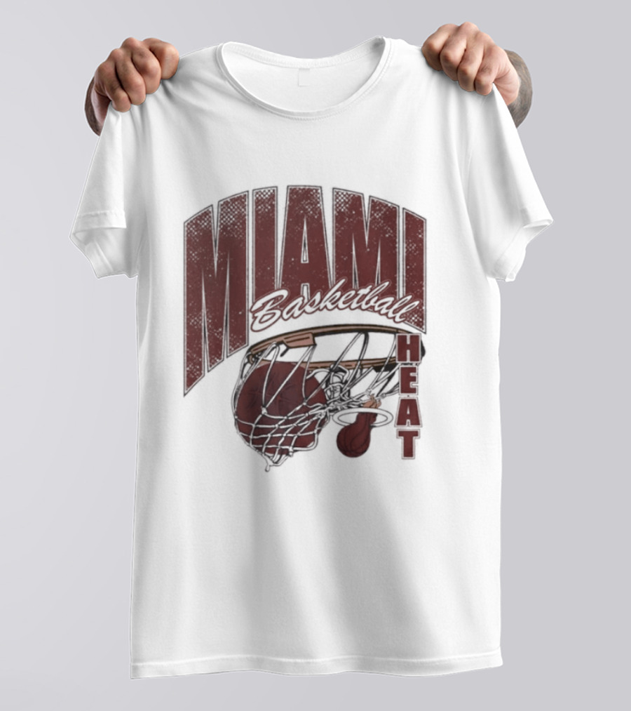 Miami Basketball Swish 2026 Hoop Dunk T-Shirt