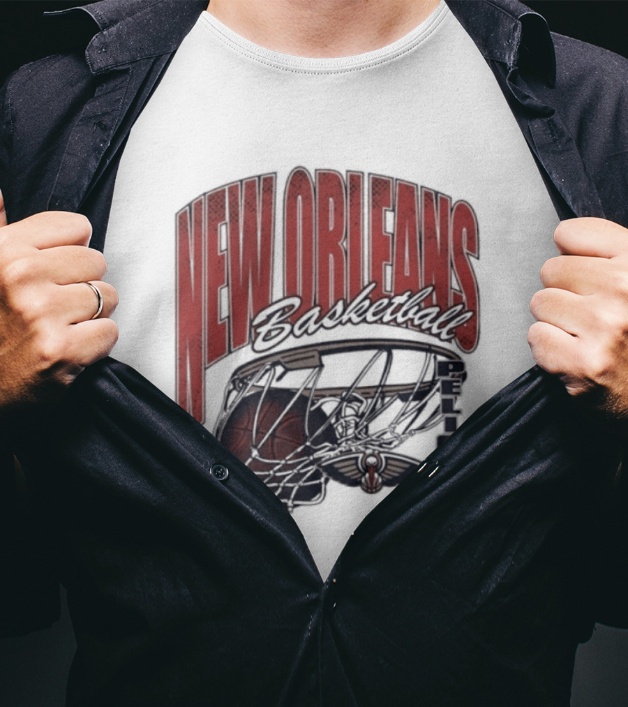 New Orleans Basketball Swish 2026 Pelicans T-Shirt