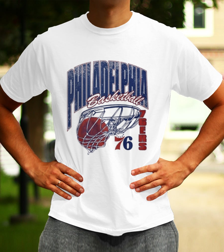 Philadelphia Basketball 76ers Swish Script 2026 T-Shirt