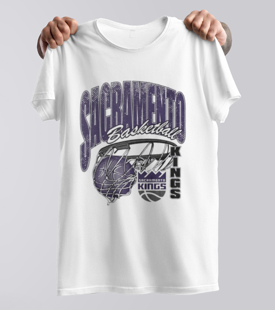 Sacramento Kings Basketball Swish Script 2026 T-Shirt