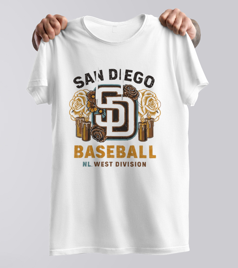 2026 San Diego Padres La Catrina City Connect Baseball NL West Division T-Shirt