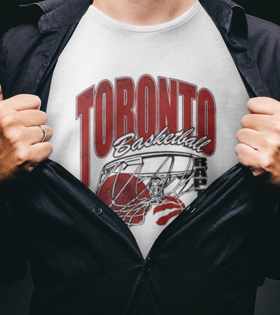 Toronto Raptors Basketball 2026 Script Swish T-Shirt
