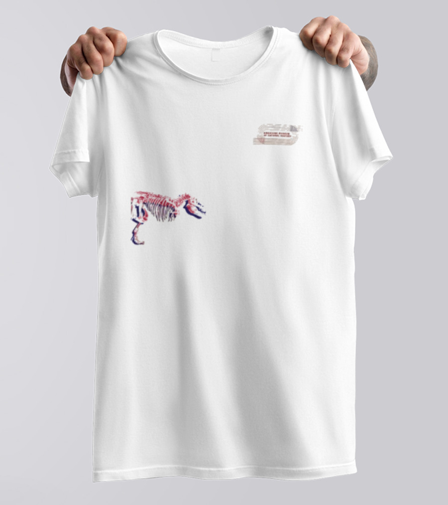Amnh Adult Wrap Around Dinosaur Museum Fossil Pop T-Shirt