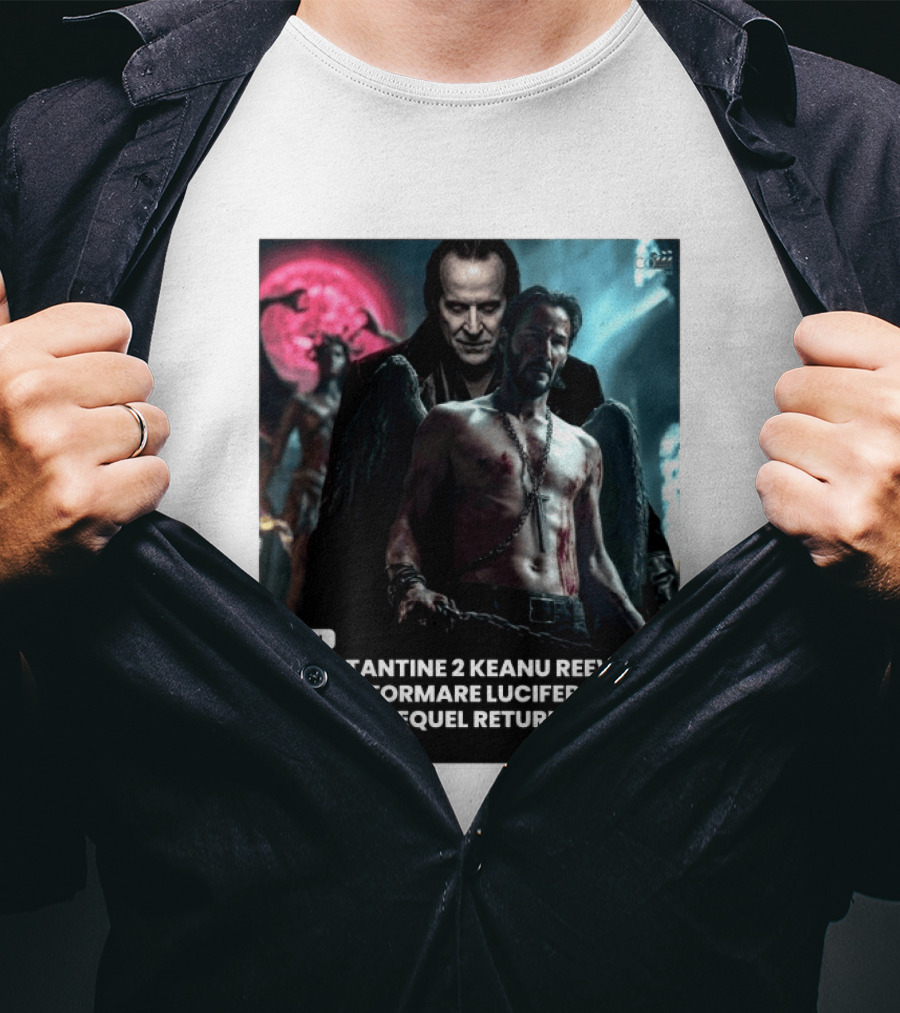 Constantine 2 Keanu Reeves Peter Stormare Lucifer Dark Horror Sequel Returns Viral T-Shirt